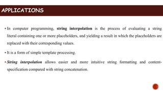 Interpolation and its applications | PPTX