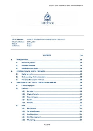 Interpol Document.pdf Interpol dfl global_guidelinesdigitalforensicslaboratory | PDF