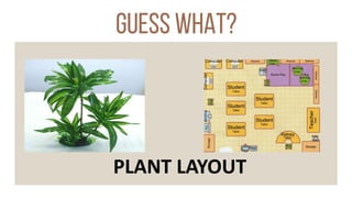 guess what?
PLANT LAYOUT
 