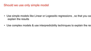 Interpretable ML | PPT