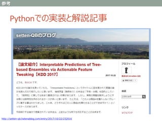 Pythonでの実装と解説記事
http://setten-qb.hatenablog.com/entry/2017/10/22/232016
参考
 