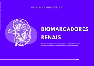 Série de exames laboratoriais com o intuito de avaliar a função renal e
promover um diagnóstico preciso de possíveis patologias existentes.
Licenciado
para
-
Marcia
-
45148147687
-
Protegido
por
Eduzz.com
 