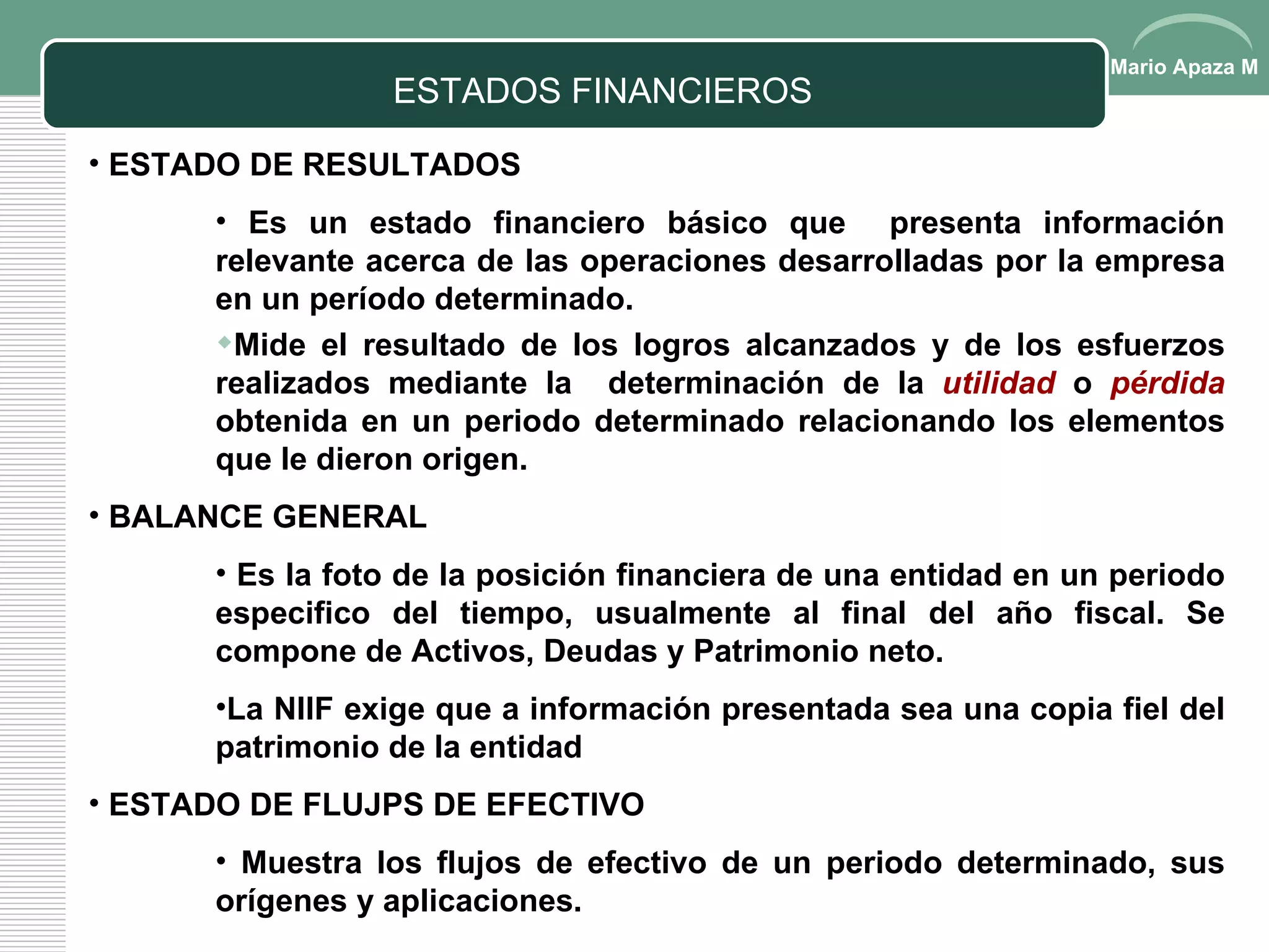 guia de Interpretación De Estados Financieros