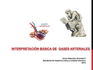 Javier Alejandro Granada V
Residente de medicina critica y cuidado intensivo
2015
 