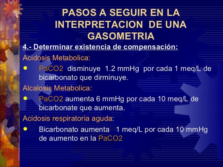 INTERPRETACION DE LA GASOMETRIA