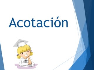 Acotación
 