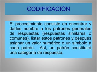 Interpretacion Preparacion Informe Con Resultados Y Codificacion De ...