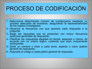 Interpretacion Preparacion Informe Con Resultados Y Codificacion De ...