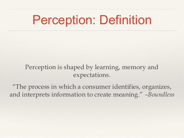 perception definition in communication