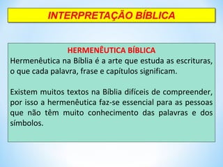 Interpretação bíblica   método oica