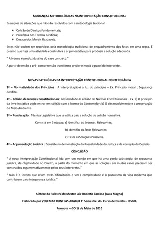 Interpretação constituicional