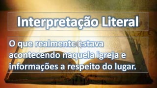 O que realmente estava
acontecendo naquela igreja e
informações a respeito do lugar.
 