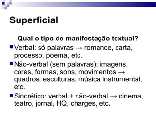 Níveis de interpretação de um texto | PPT