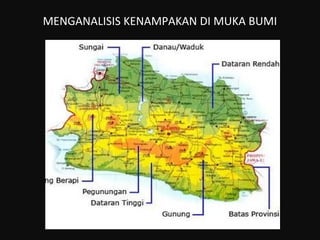 MENGANALISIS KENAMPAKAN DI MUKA BUMI
 