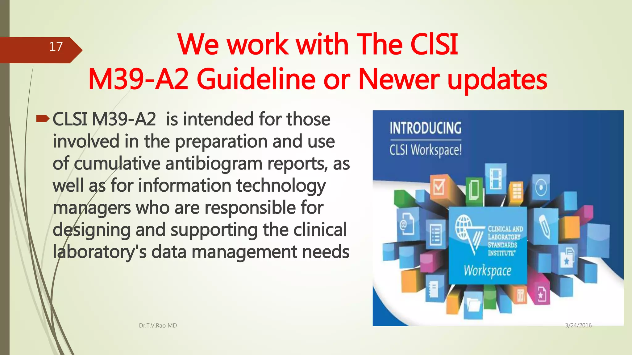 INTERPRETATION OF ANTIBIOGRAMS Trends of Change | PPTX