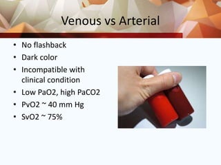 Pvo2 Vs Svo2 Interpretation of arterial blood gas | PPTX
