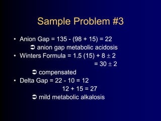 Winters Formula Algorith Interpretation of arterial blood gases:Traditional versus Modern | PDF