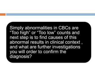 Interpretation of cbc | PPTX