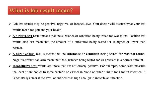 Interpretation Of Clinical Laboratory Test