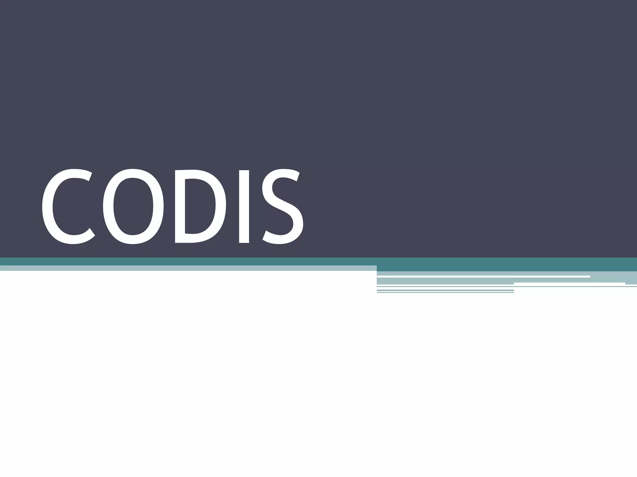 CODIS
 