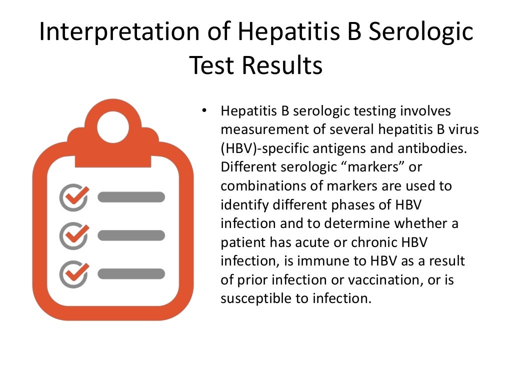 Interpretation of Hepatitis B Serologic Test Results