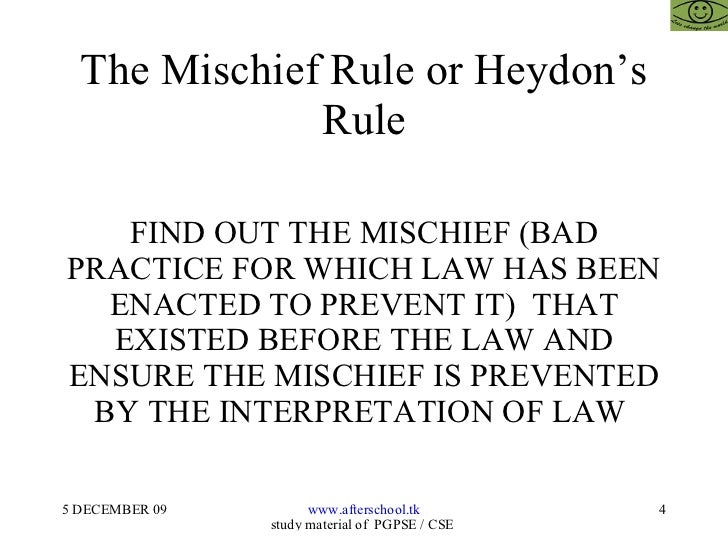 Interpretation of law