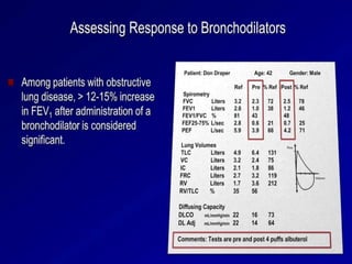 Interpretation of Pulmonary Function Test