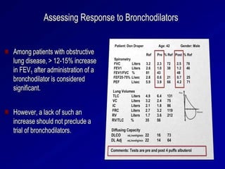 Interpretation of Pulmonary Function Test