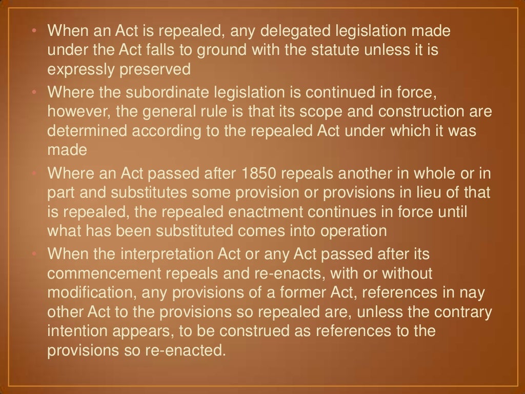 Interpretation of Statutes (English Law)