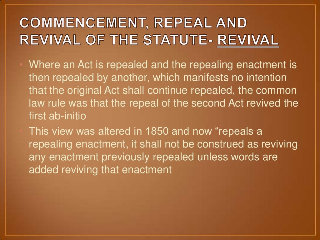 Interpretation of Statutes (English Law)