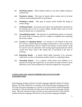 Enabling Statute Example Interpretation of statutes | PDF