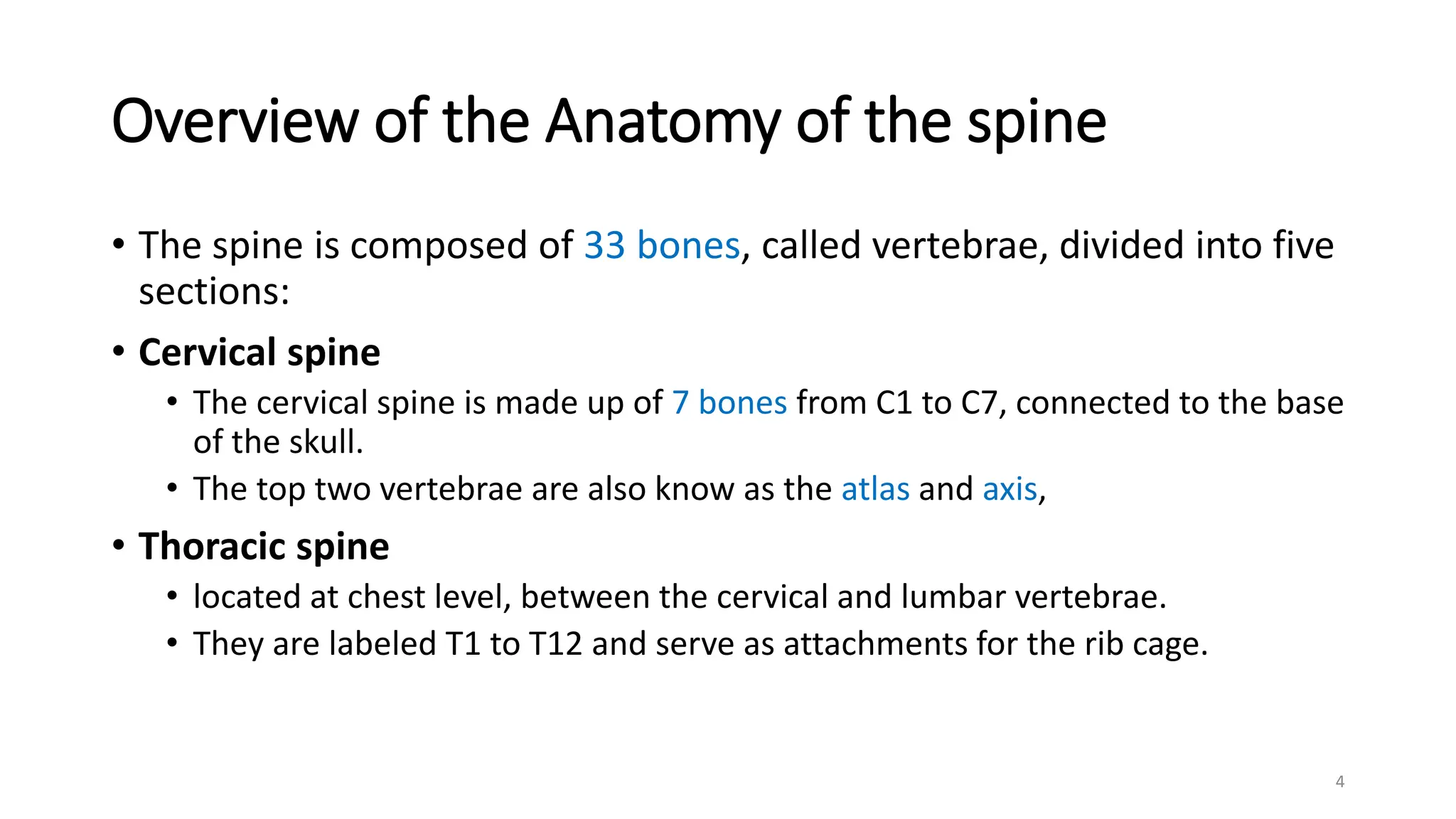 Interpretation of Xrays of the spine.pptx