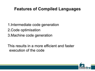 Interpreted and compiled language | PPT