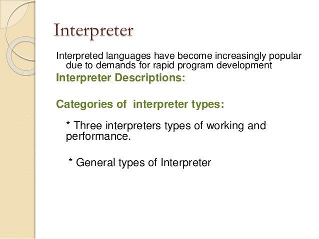 Interpreter