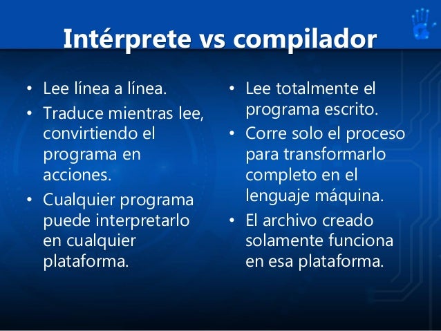 Interprete vs compilador