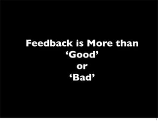 Interpreting Feedback