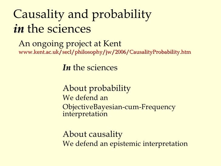 what does causality mean in english