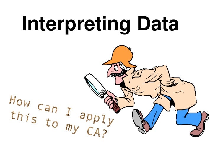 Interpreting data