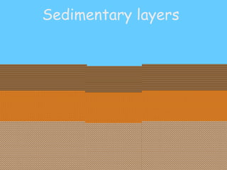 Sedimentary layers 