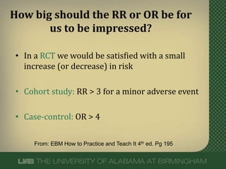 What does an odds ratio or relative risk mean? | PPTX