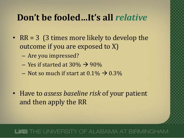 What Does An Odds Ratio Or Relative Risk Mean What Does An Odds Ratio Or Relative Risk Mean