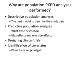 Interpreting population pharmacokinetic pharmacodynamic analyses – a ...
