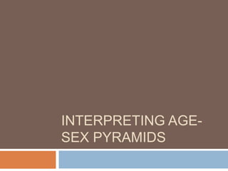 INTERPRETING AGE-
SEX PYRAMIDS
 