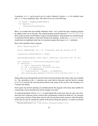 Interpreting the data parallel analysis with sawzall | PDF
