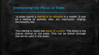 Interpreting Mood of a Poem