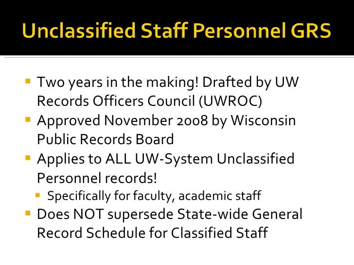 interpreting the personnel general records schedule