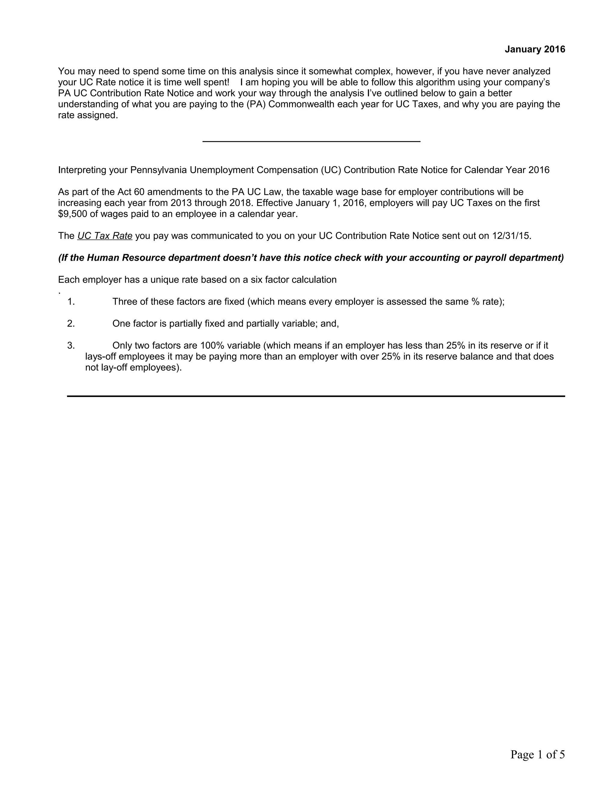 Interpreting your pennsylvania unemployment compensation (uc