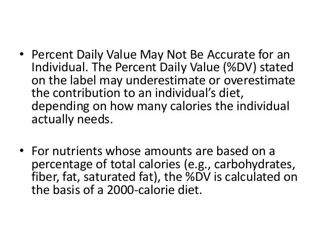 Reading and interpreting food labels
