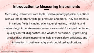 Introduction To Measuring Instruments interpret the readings in different measuring instruments.pptx
