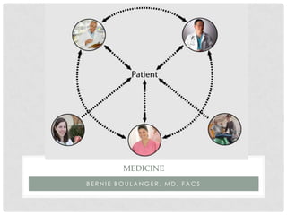 MEDICINE
BERNIE BOULANGER, MD, FACS
 
